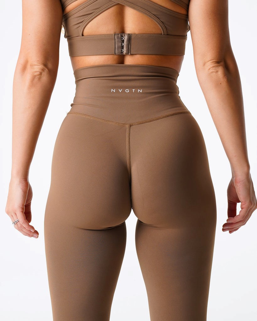 NVGTN Signature 2.0 Leggings Mocha | 69317-AOWU