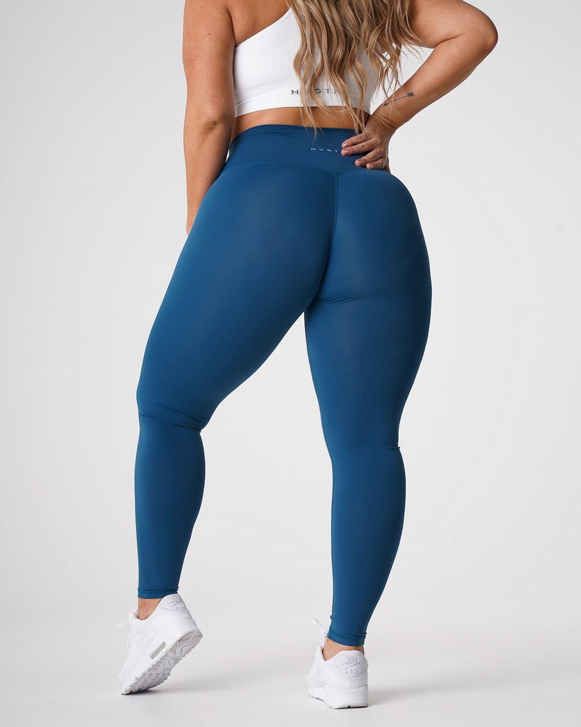 NVGTN Signature 2.0 Leggings Niebieskie | 05834-AKVN