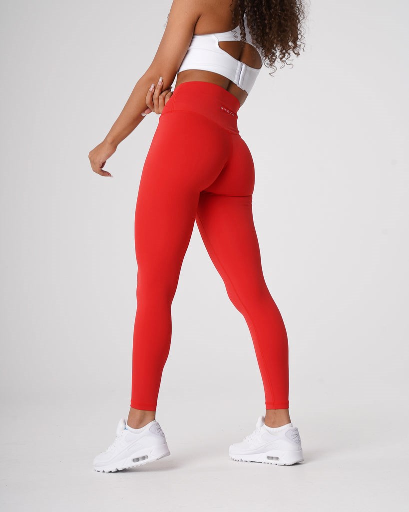 NVGTN Signature 2.0 Leggings Scarlet | 40327-IEAR