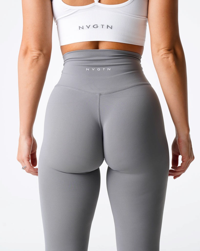 NVGTN Signature 2.0 Leggings Szare | 86495-SCPM