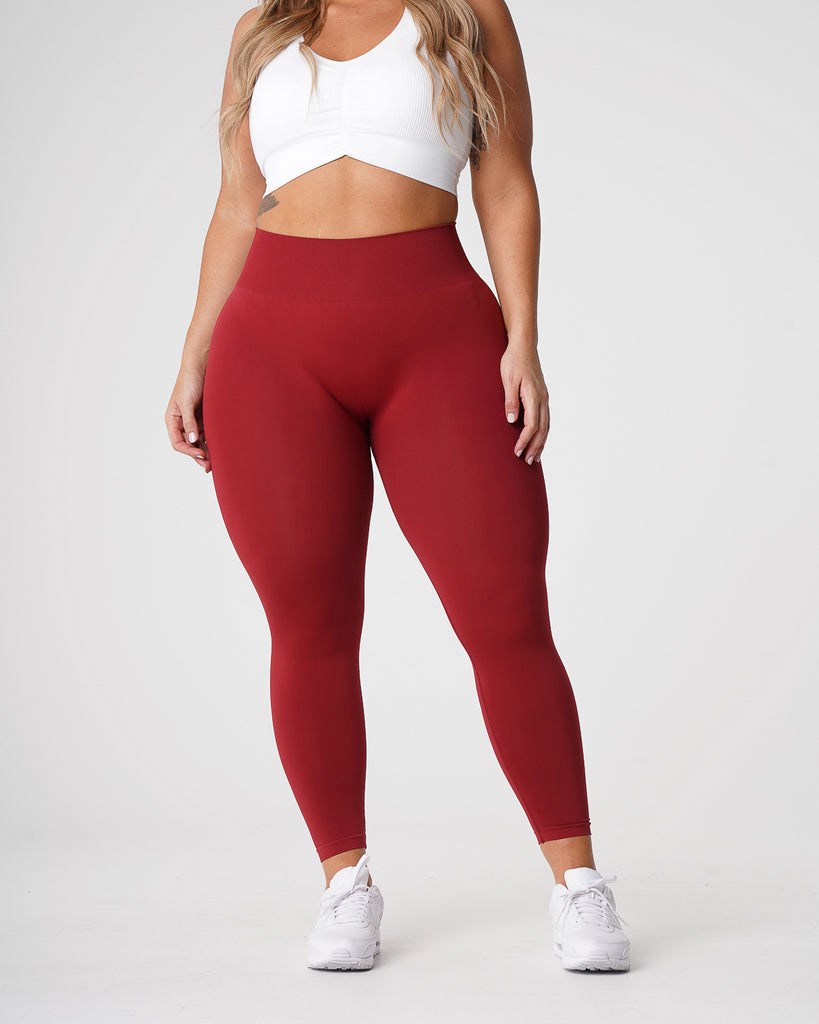 NVGTN Solid Seamless Leggings Carmine | 59068-OCNG