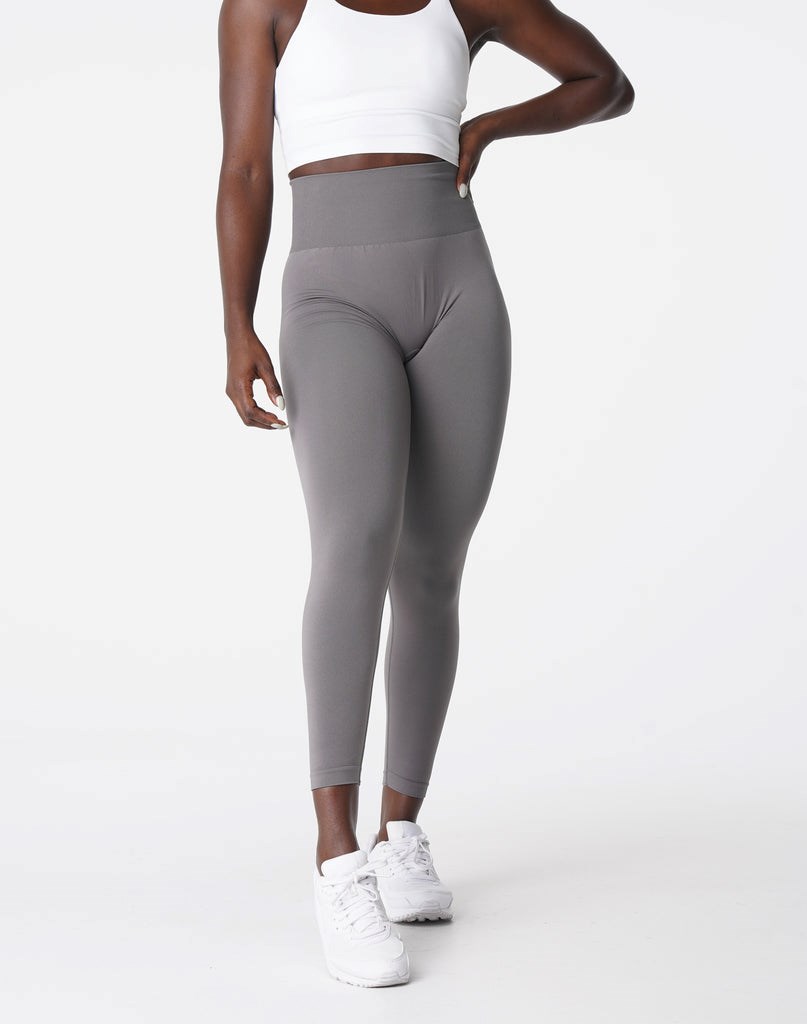 NVGTN Solid Seamless Leggings Charcoal | 05891-PAYC