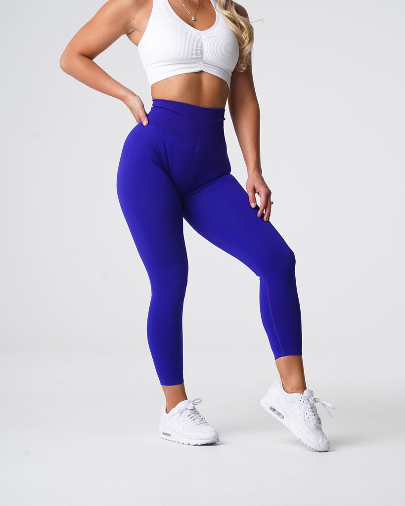 NVGTN Solid Seamless Leggings Cobalt | 05478-HCRN