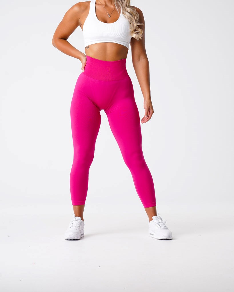 NVGTN Solid Seamless Leggings Magenta | 69234-KHXY