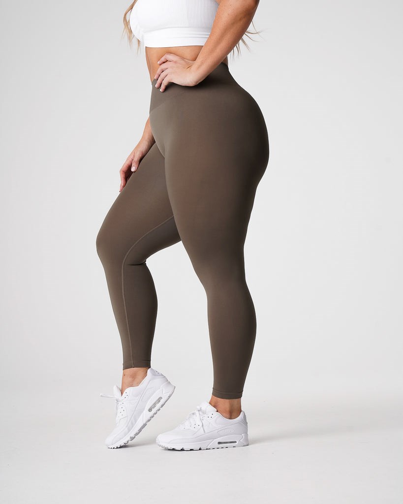 NVGTN Solid Seamless Leggings Oliwkowe | 39074-KYXP