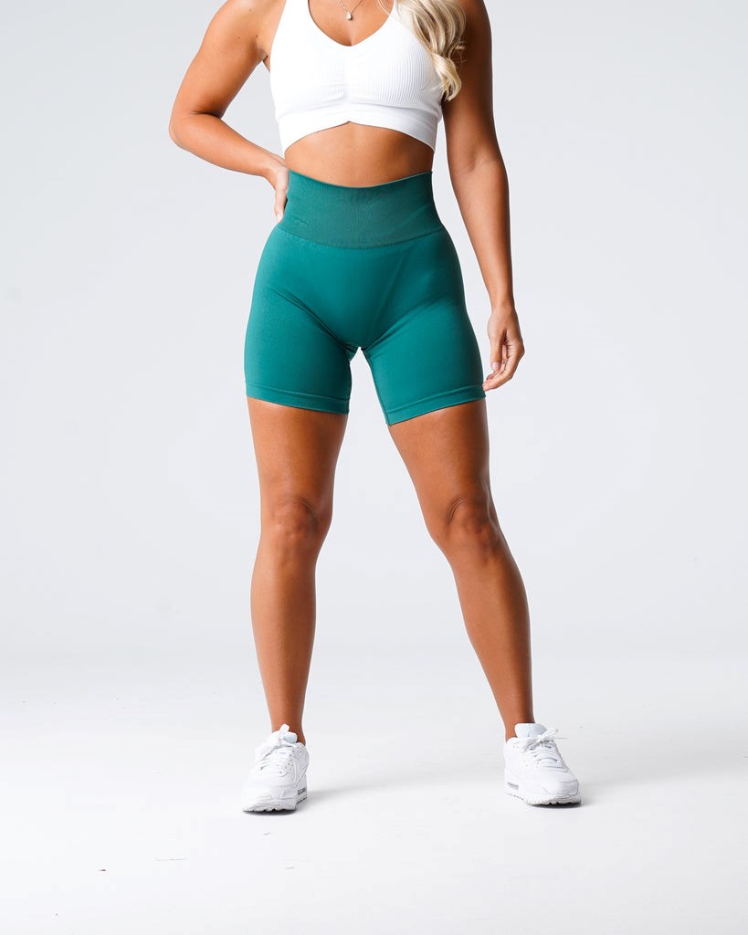 NVGTN Solid Seamless Shorts Emerald | 36510-DKBO