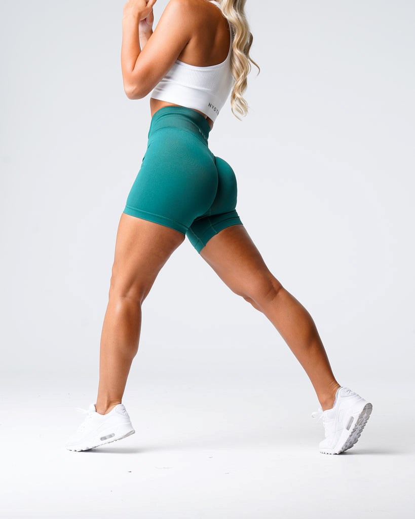 NVGTN Solid Seamless Shorts Emerald | 36510-DKBO