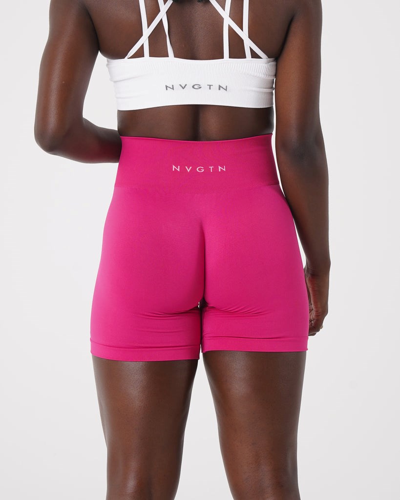 NVGTN Solid Seamless Shorts Magenta | 79381-JAVE