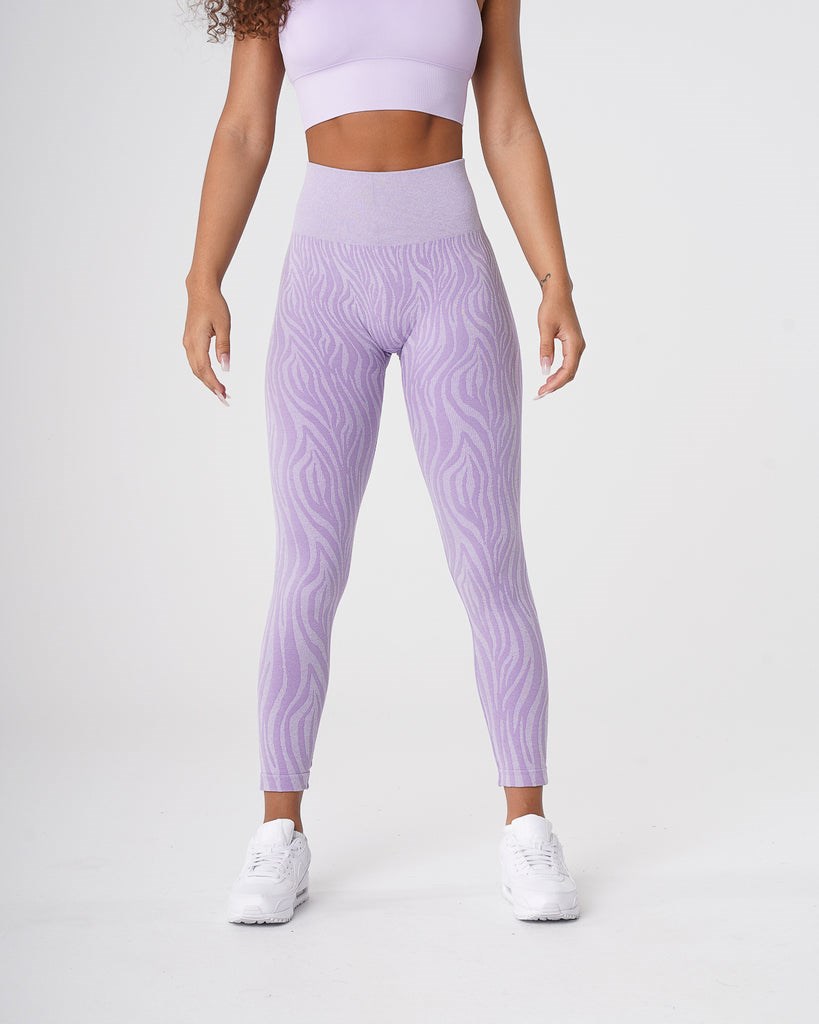 NVGTN Zebra Seamless Leggings Lilac | 24875-WHVB