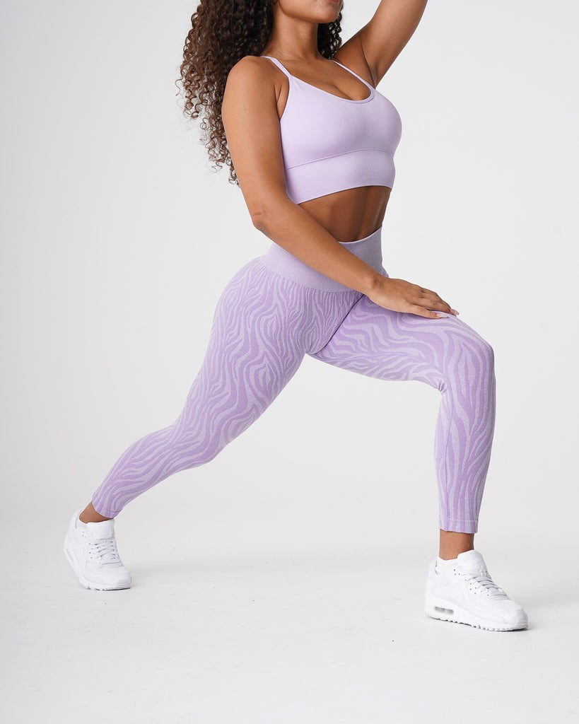 NVGTN Zebra Seamless Leggings Lilac | 24875-WHVB