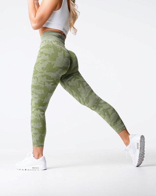 NVGTN Camo Seamless Leggings Meadow | 97415-KRJZ