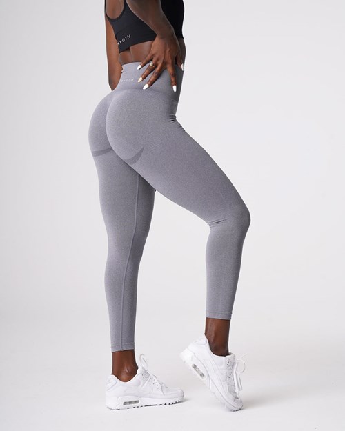 NVGTN Curve Seamless Leggings Szare | 52391-LCMG