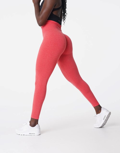 NVGTN NV Seamless Leggings Candy Apple | 89025-CRAB