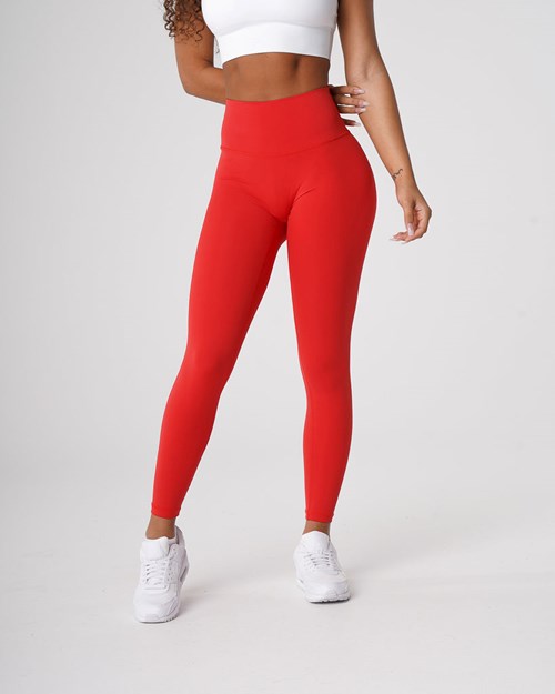 NVGTN Signature 2.0 Leggings Scarlet | 40327-IEAR