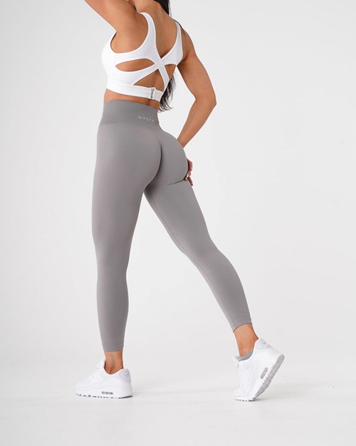 NVGTN Solid Seamless Leggings Głęboka Szare | 54137-LRTC