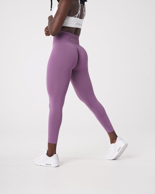 NVGTN Solid Seamless Leggings Orchid | 40395-HMRL